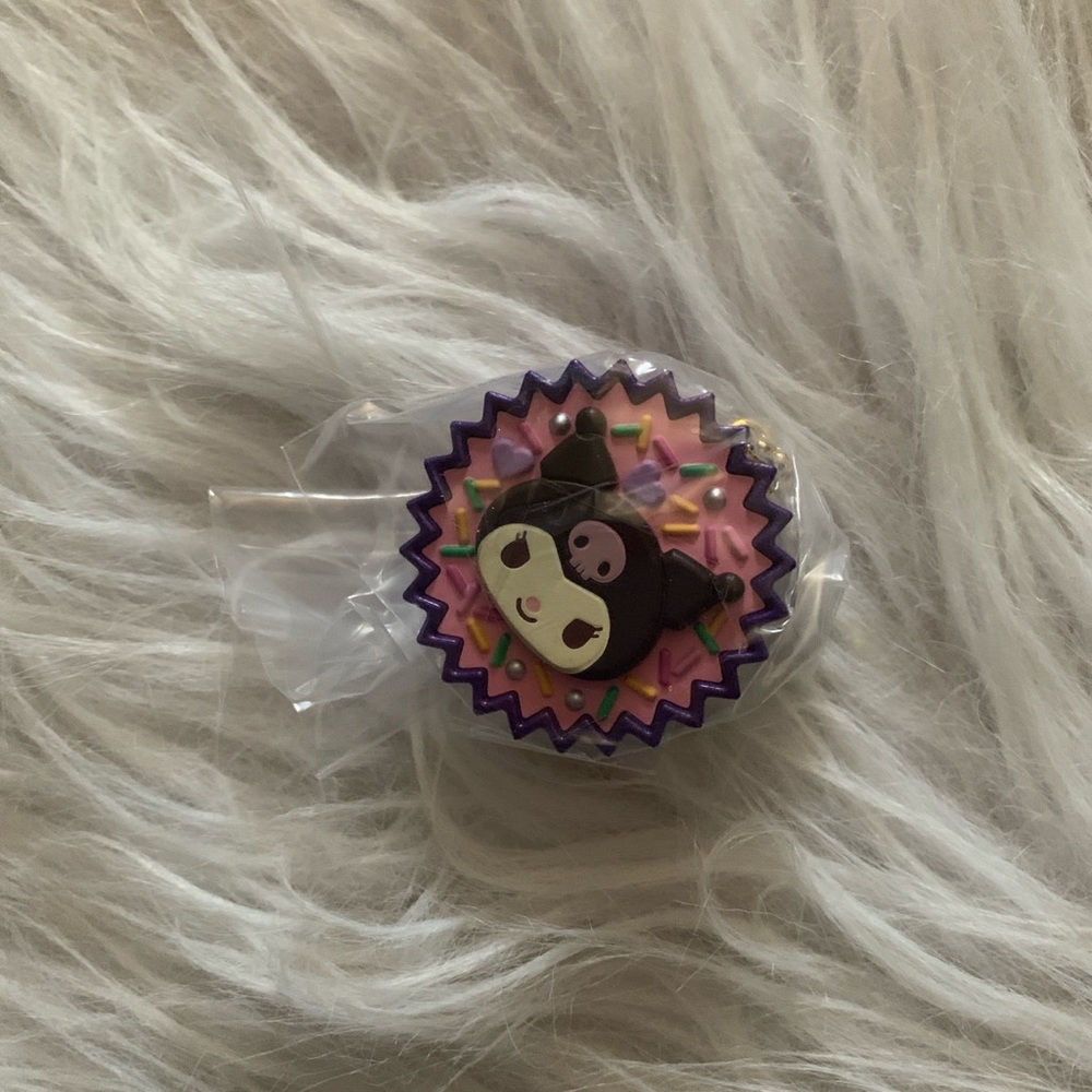 Sanrio characters chocolate shape keychain kuromi